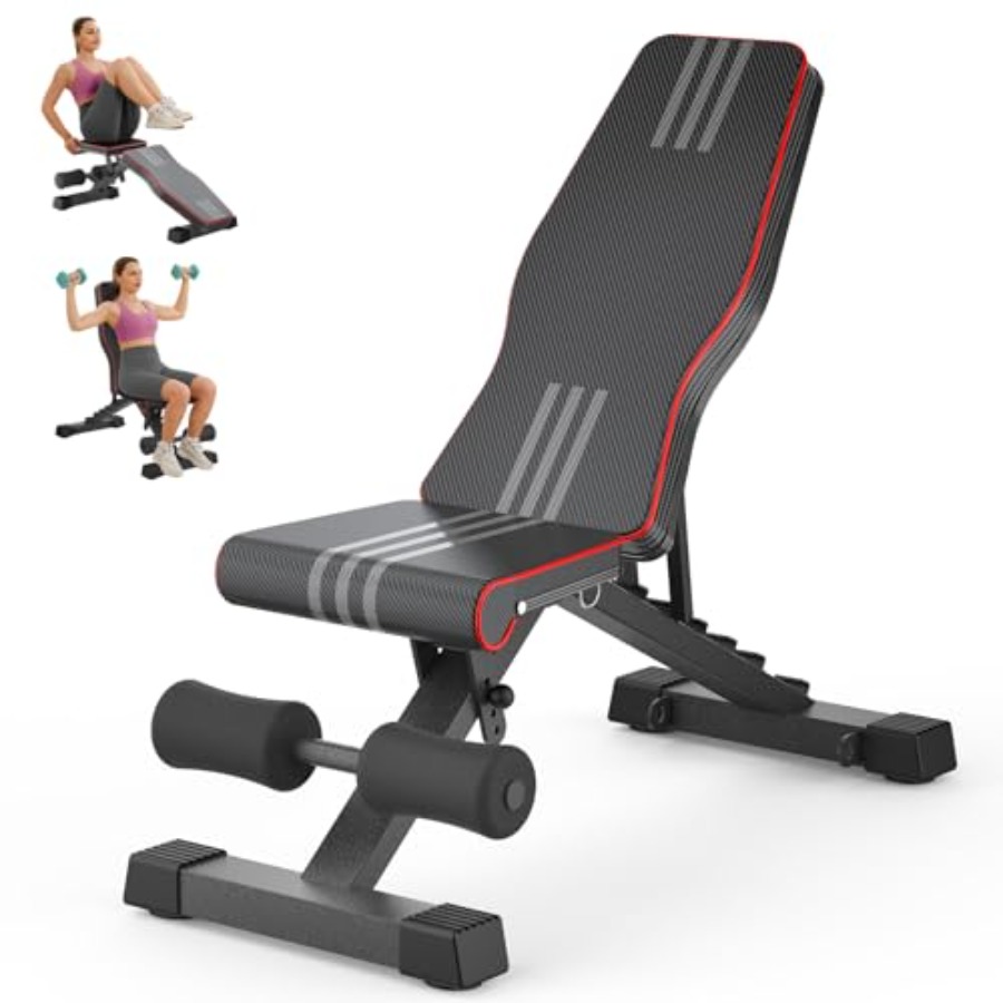 Home Gym With Leg Press - Home gym weight bench set: steel,