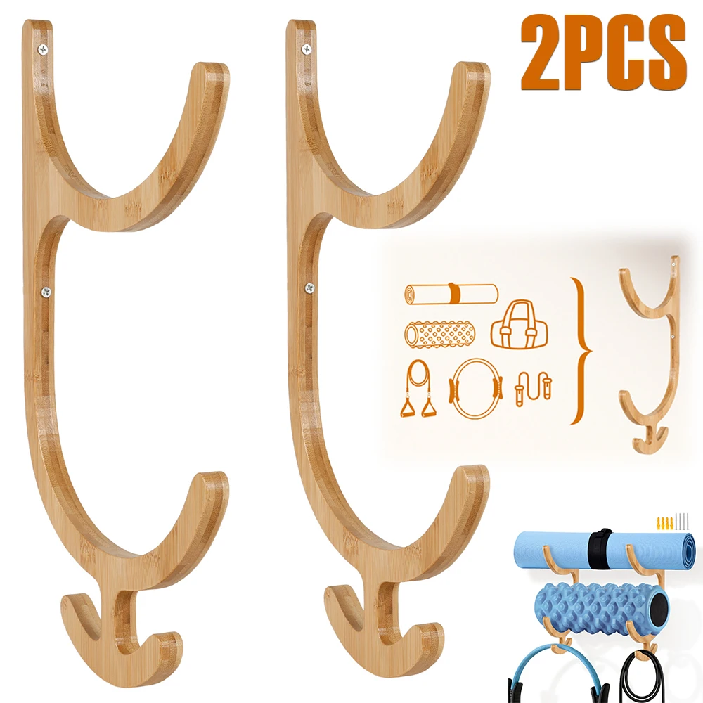 Home Gym Tunturi - 2Pcs Yoga Mat Storage Rack Wall