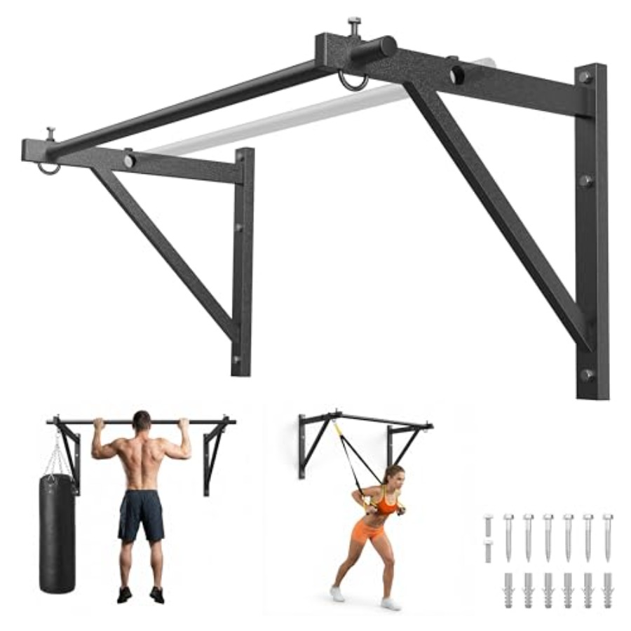 Home Gym Upper Body Workout - Pull Up Bar for Doorway and