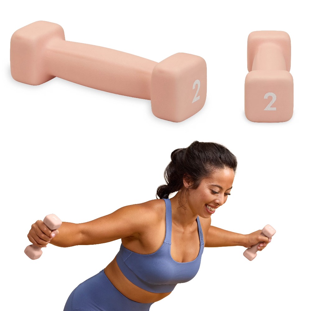 Home Gym Weight - Neoprene Coated 2 Pound Dumbbell Single