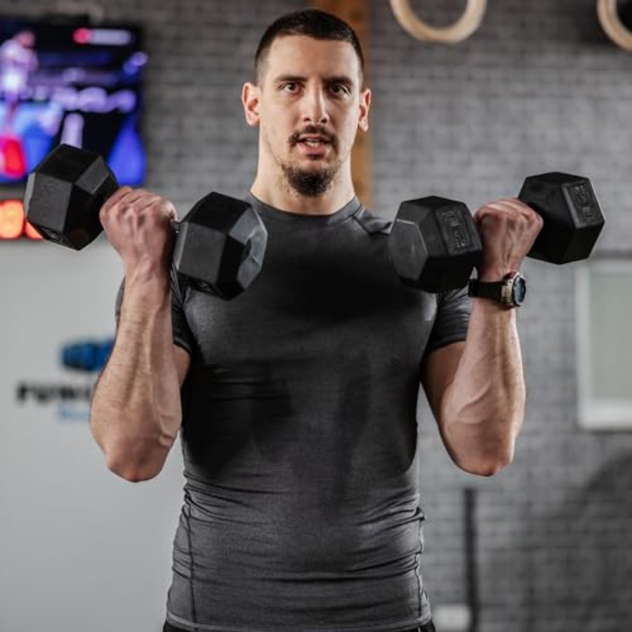 40lbs/45lbs/50lbs Rubber Dumbb - Home Gym Furniture review and price