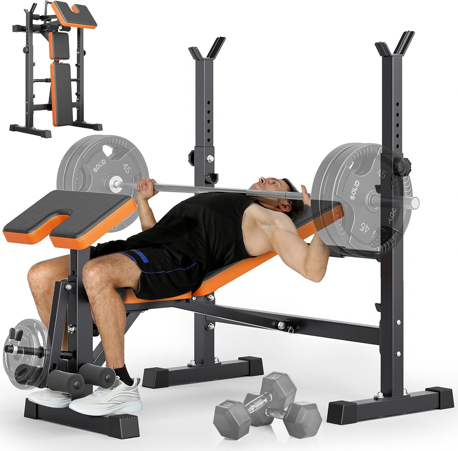 6-in-1 Space Saving Weight Ben - Home Gym Weight review and price