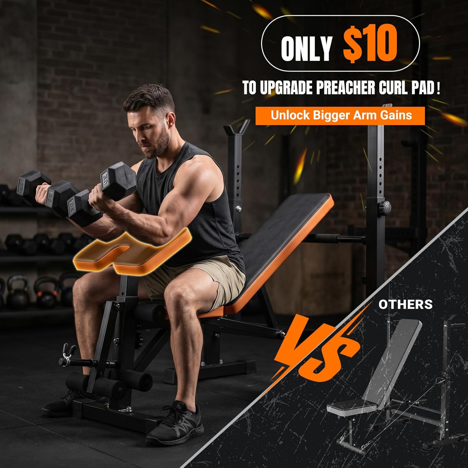 6-in-1 Space Saving Weight Ben - Home Gym Weight review and price
