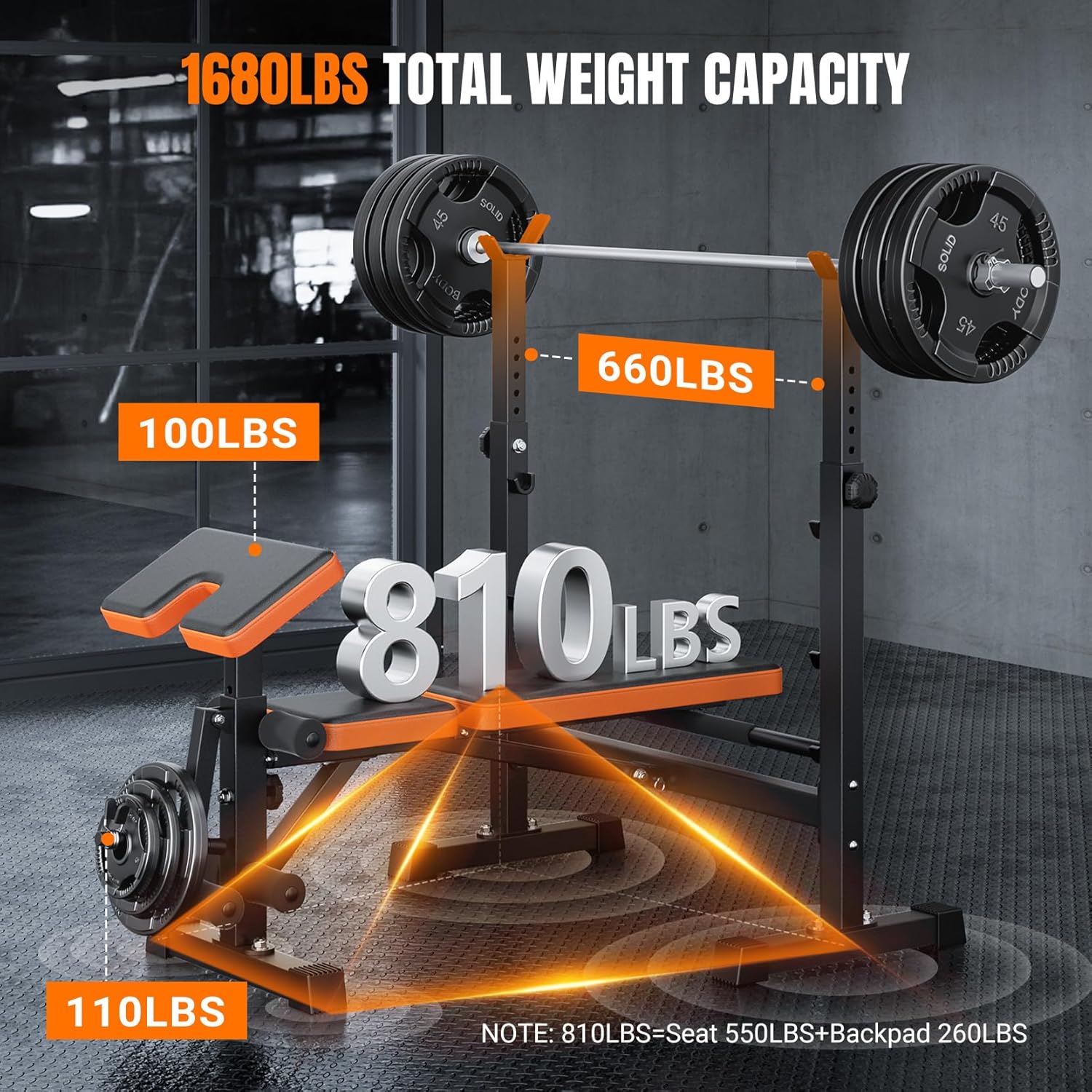 6-in-1 Space Saving Weight Ben - Home Gym Weight review and price