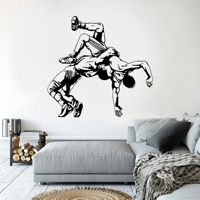 Wrestling Throw Wall Decals Vi - Home Gym Furniture review and price