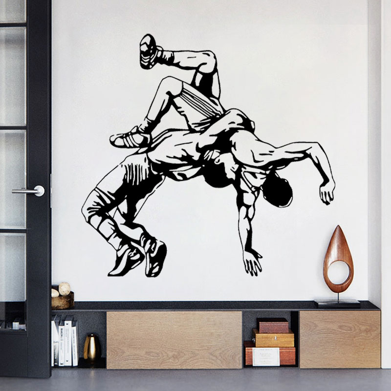 Wrestling Throw Wall Decals Vi - Home Gym Furniture review and price