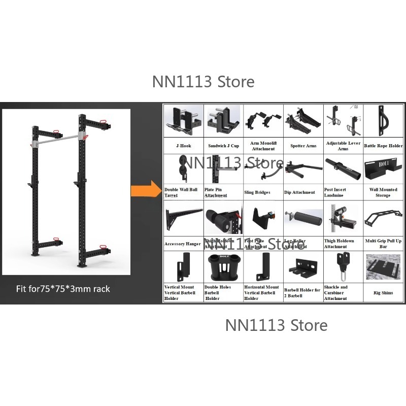 W6301 Gym Equipment 41.5'' Fol - Home Gym Folding Rack review and price