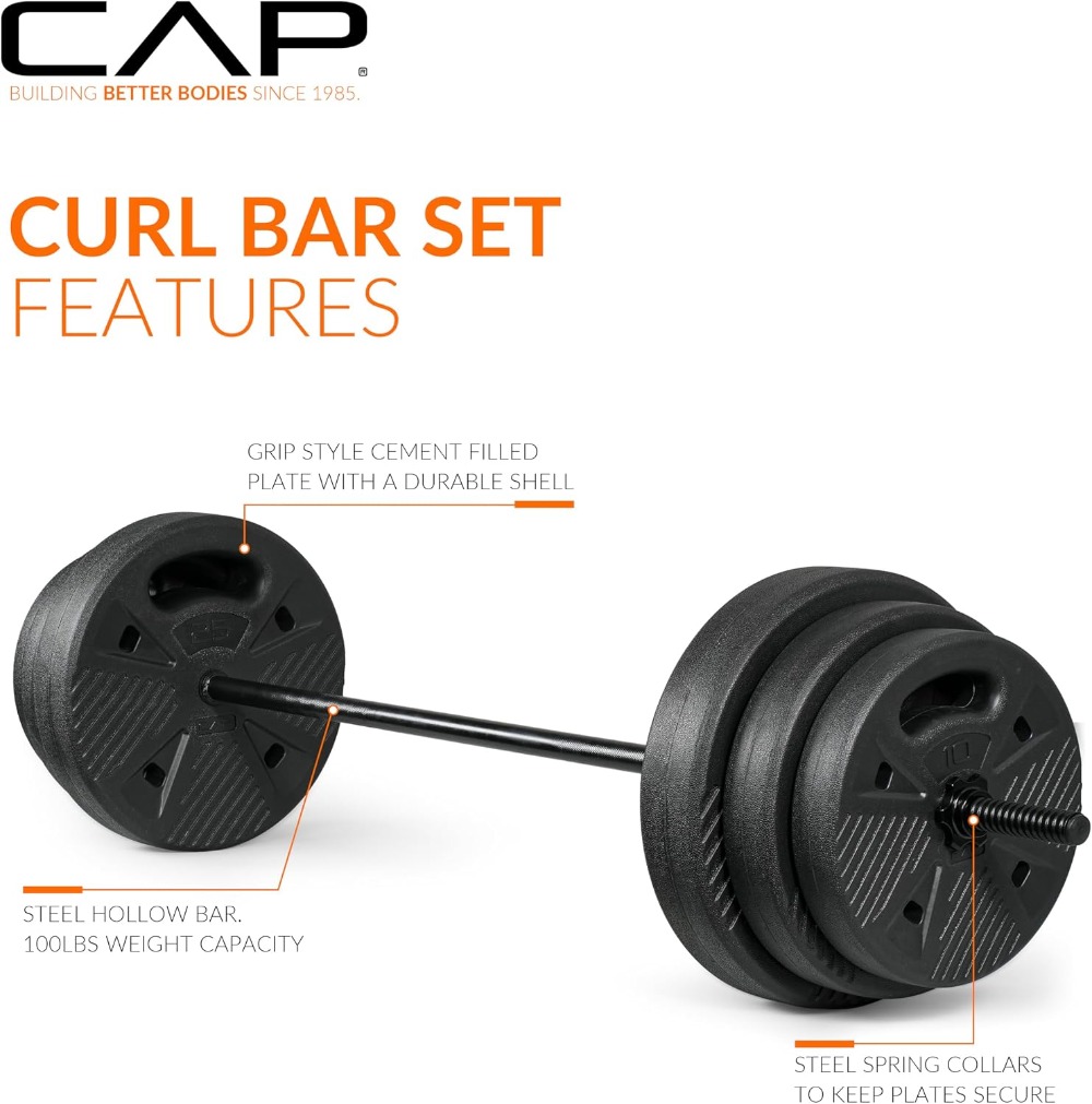 CAP Threaded Barbell Set with  - Home Gym Furniture review and price