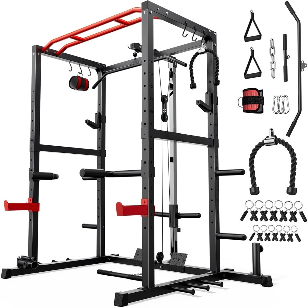 Multi-Functional Power Cage Sq - Home Gym Lat Pulldown review and price