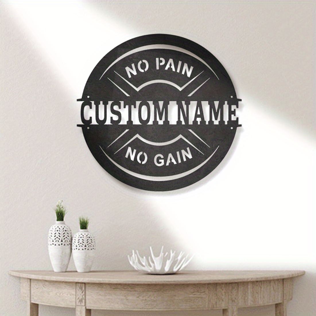 Personalized Vintage Metal Wal - Home Gym Names review and price