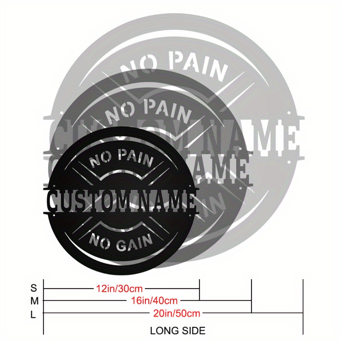 Personalized Vintage Metal Wal - Home Gym Names review and price