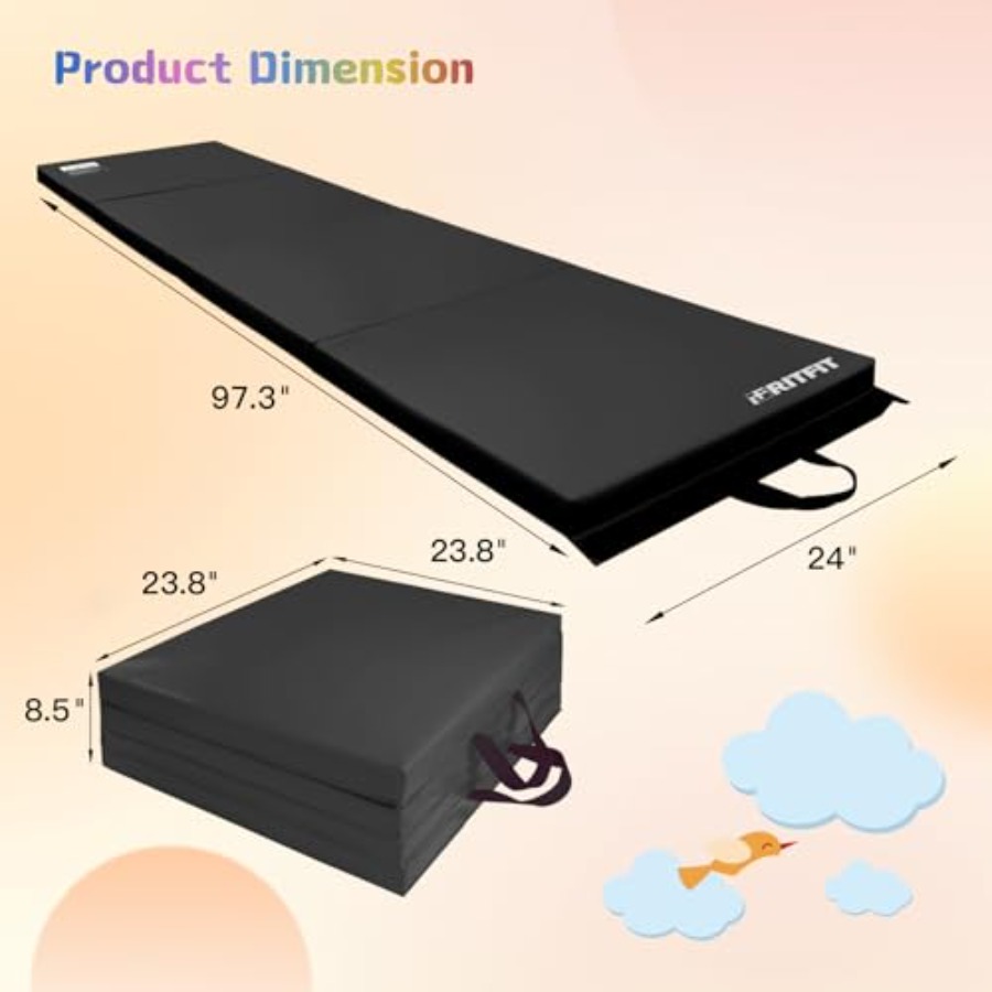 Upgraded Folding Exercise Mat, - Home Gym Mma review and price