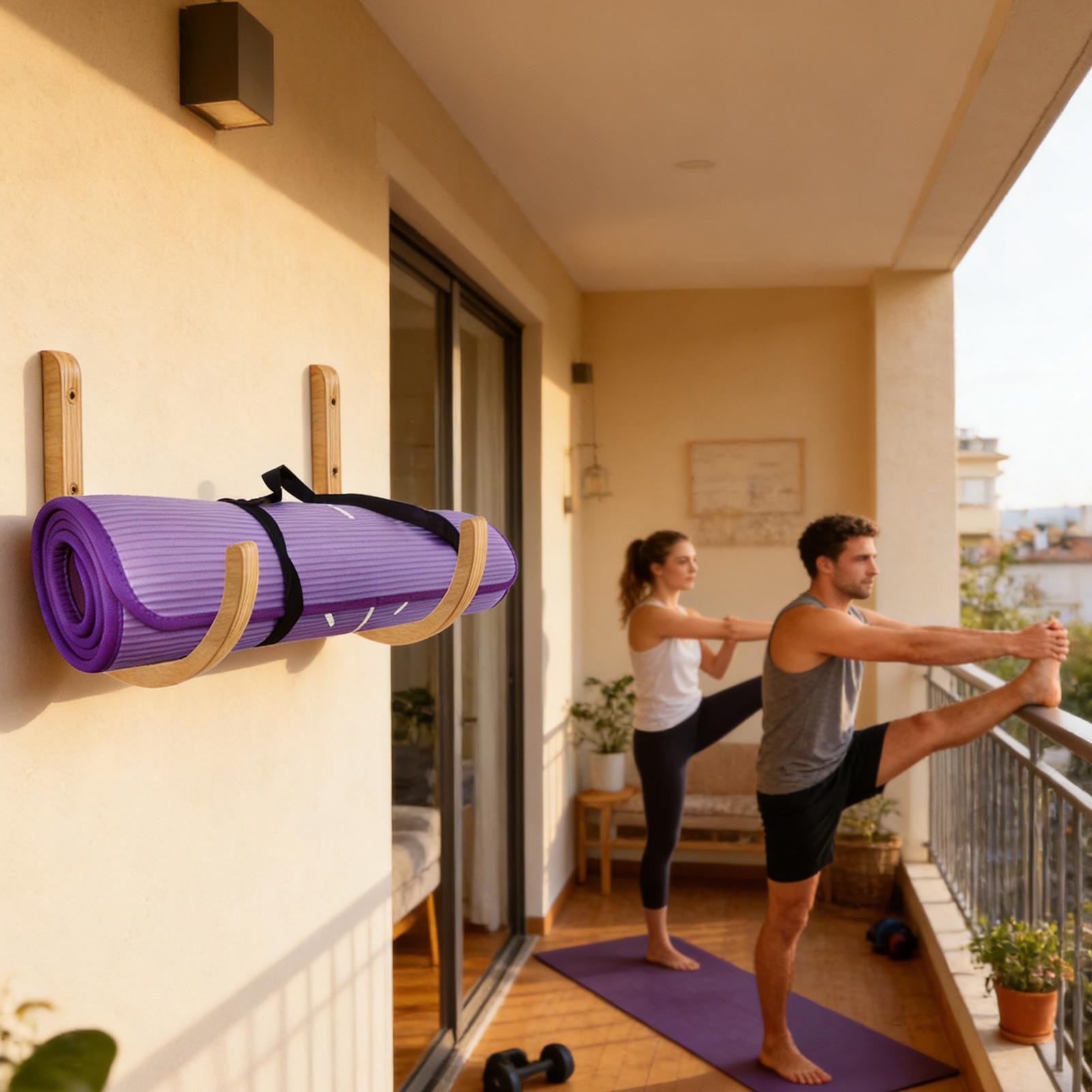 Yoga Mat Organizer 2 Pieces Wo - Home Gym Folding Rack review and price