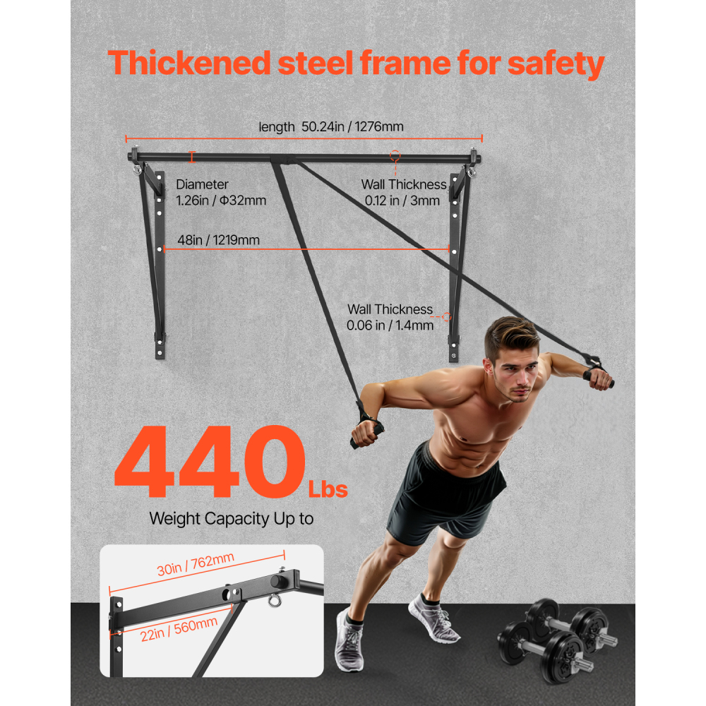 Ye Wall Mounted Heavy Duty Pul - Home Gym Wall Mounted review and price