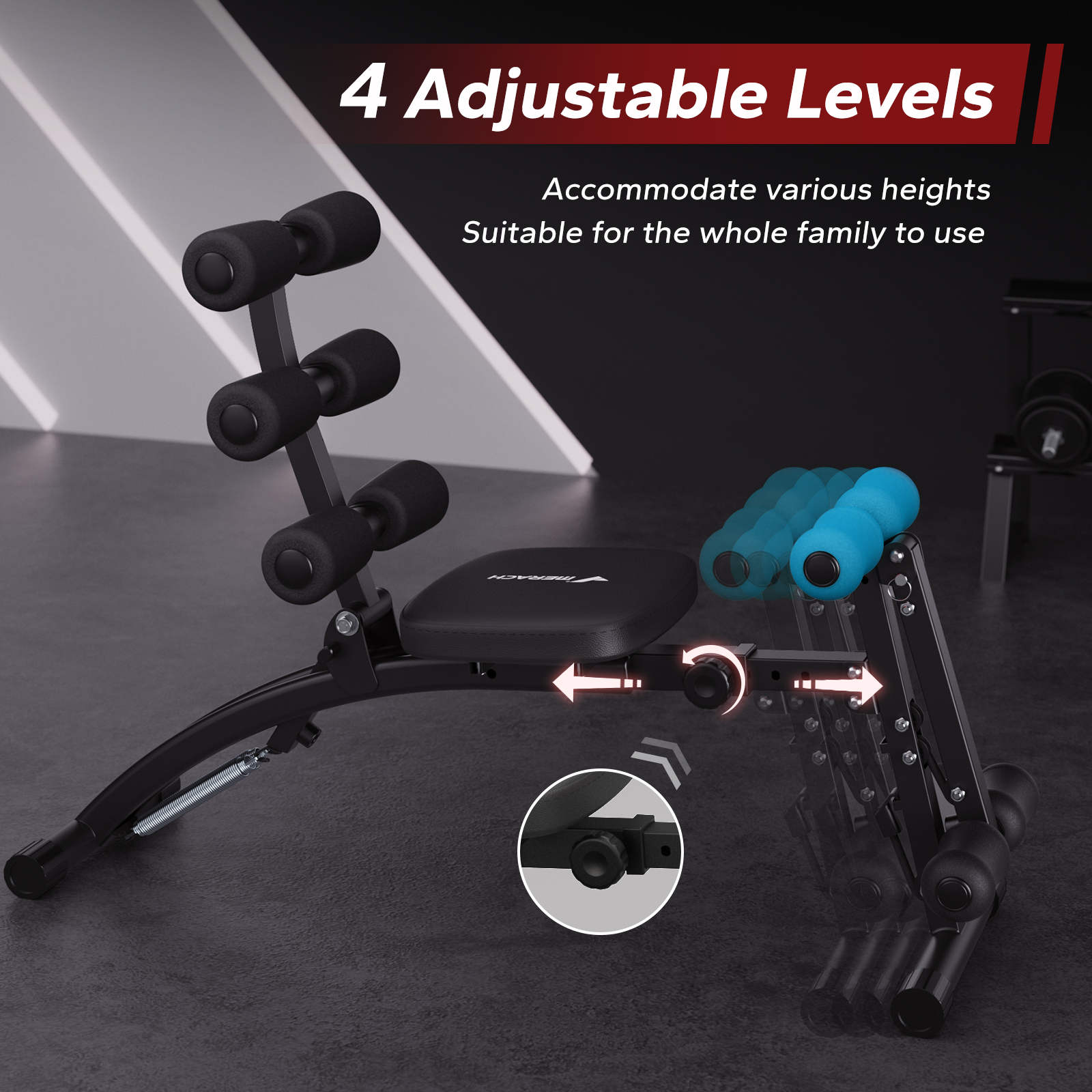 MERACH Ab Machine Multi-Functi - Home Gym Tunturi review and price