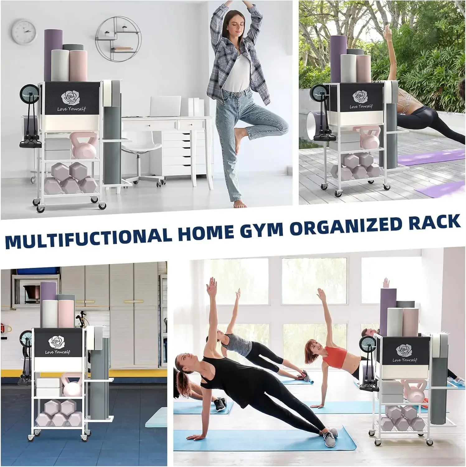 Yoga Mat Storage Rack，Home Gym - Home Gym Folding Rack review and price