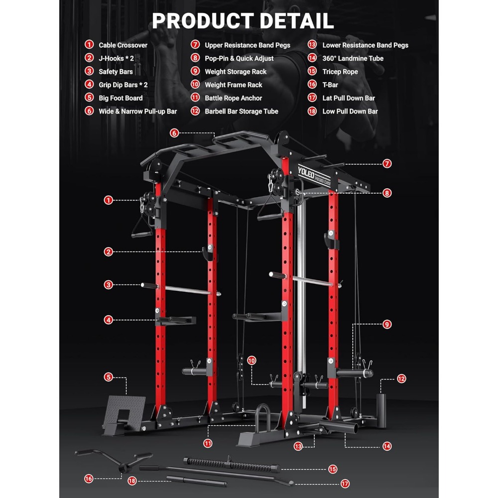 Cable Machine Home Gym 2 in 1, - Home Gym Lat Pulldown review and price