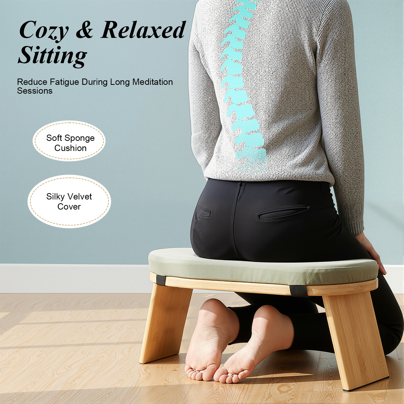 Foldable Meditation Bench, Por - Home Gym Furniture review and price