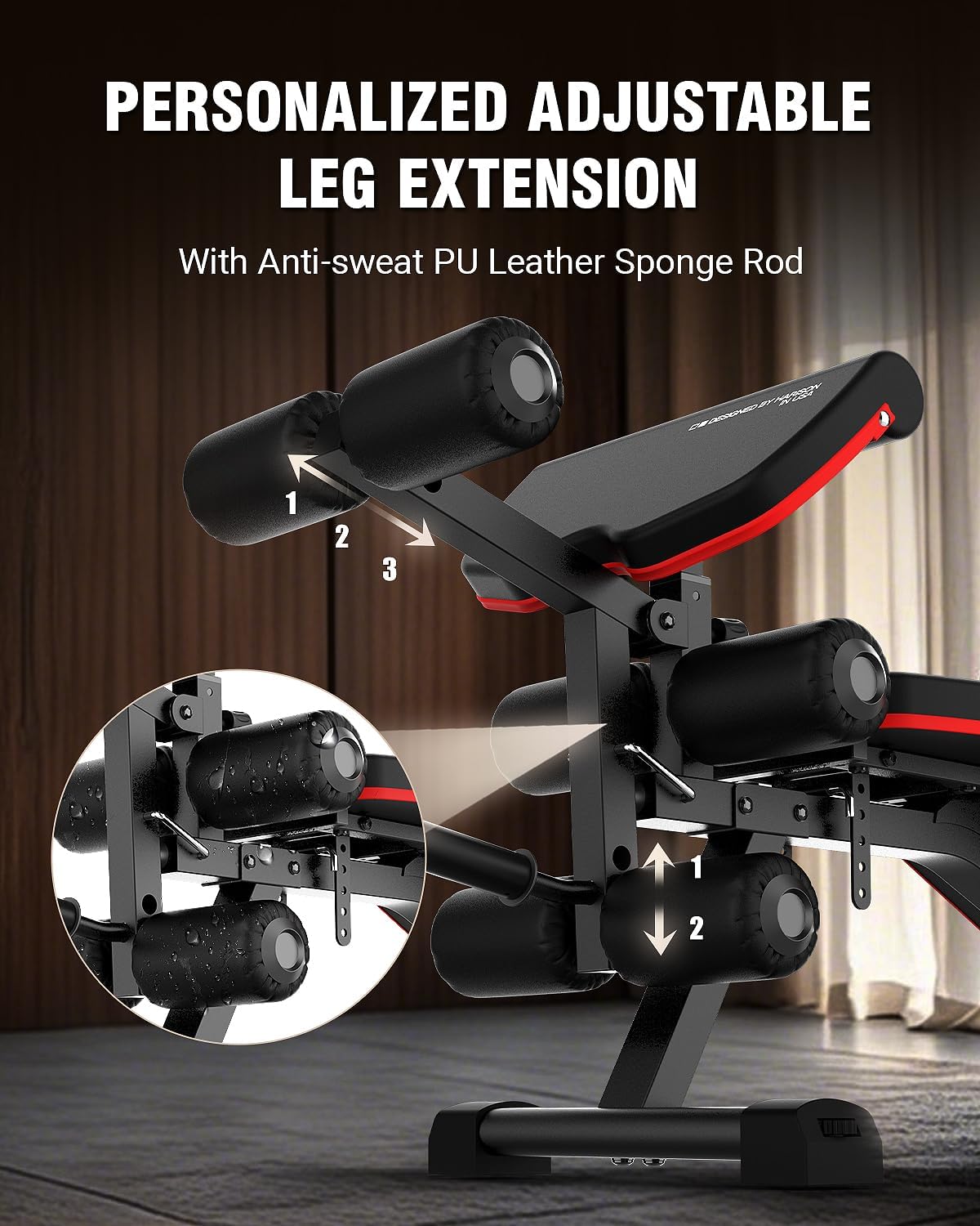 Adjustable Weight Bench with L - Home Gym With Leg Press review and price