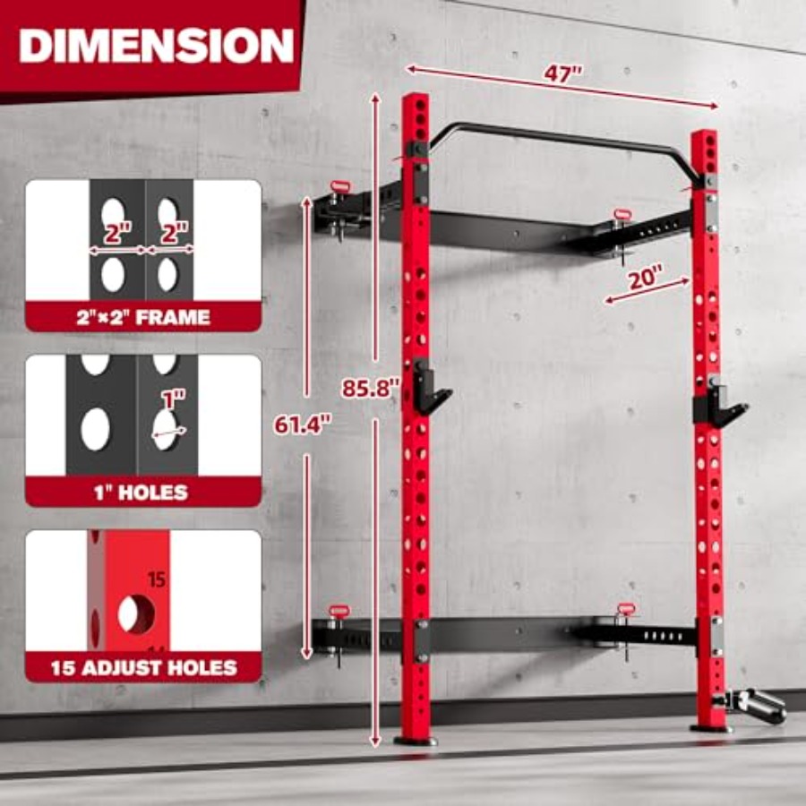 Home gym folding squat rack, s - Home Gym Folding Rack review and price