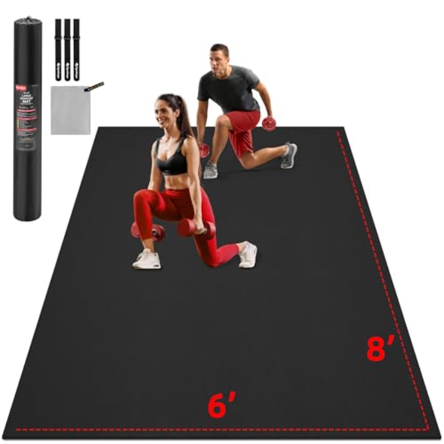 Extra Large Exercise Mat, 8'x6 - Home Gym Mma review and price