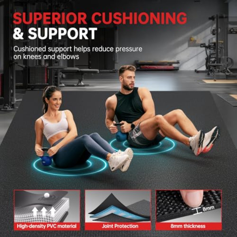 Extra Large Exercise Mat, 8'x6 - Home Gym Mma review and price