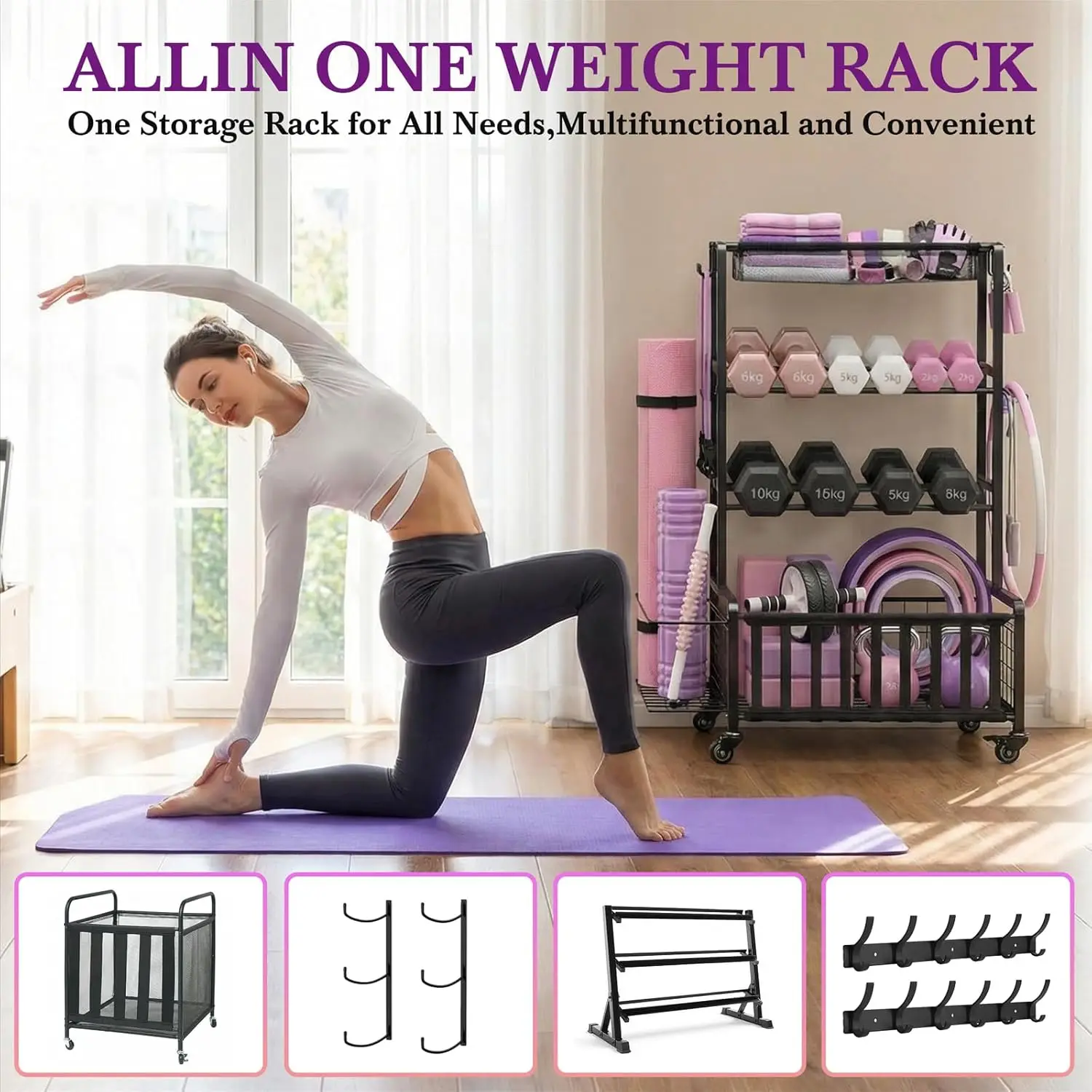 Dumbbell Rack, Home Gym Storag - Home Gym Folding Rack review and price