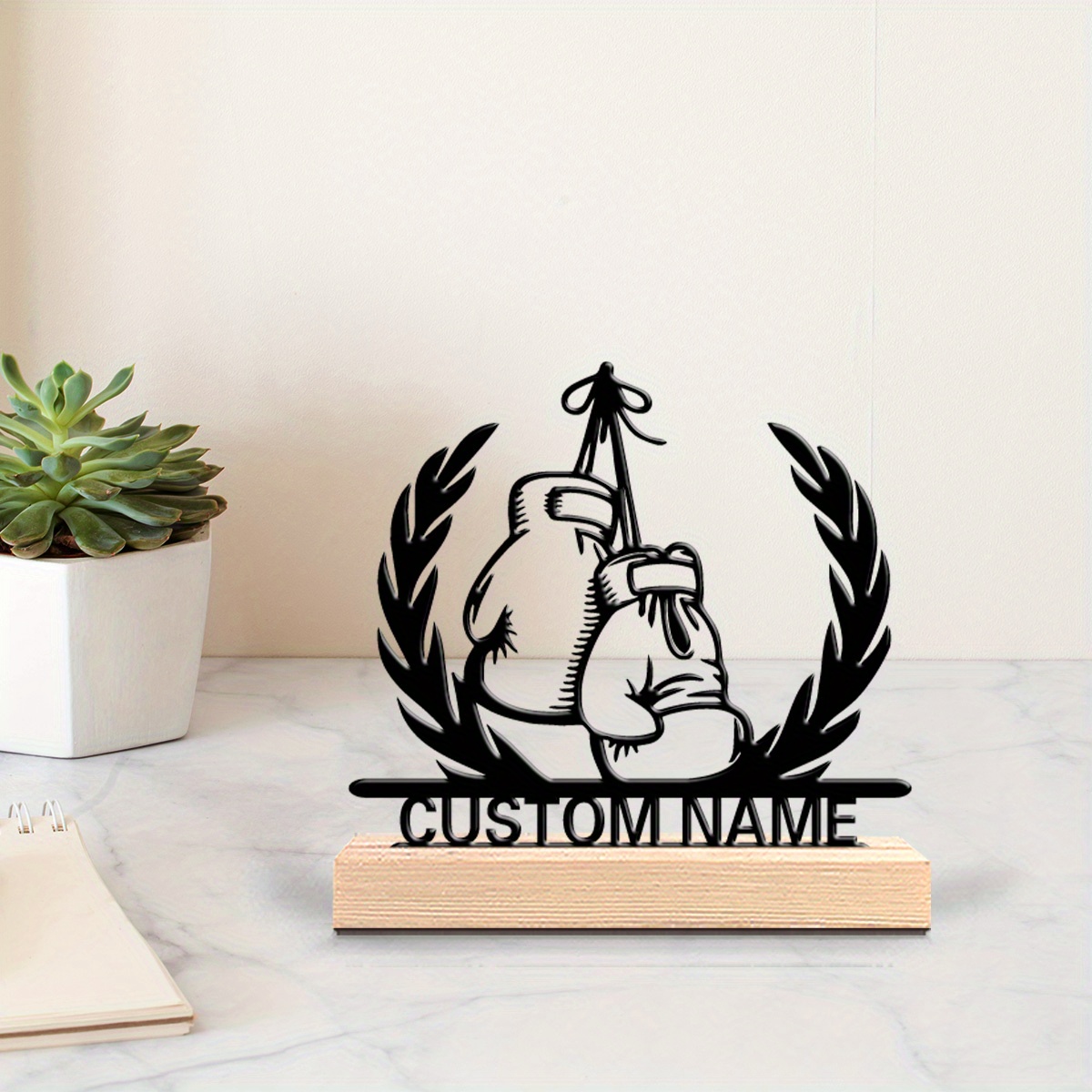Personalized Boxer Metal Statu - Home Gym Names review and price