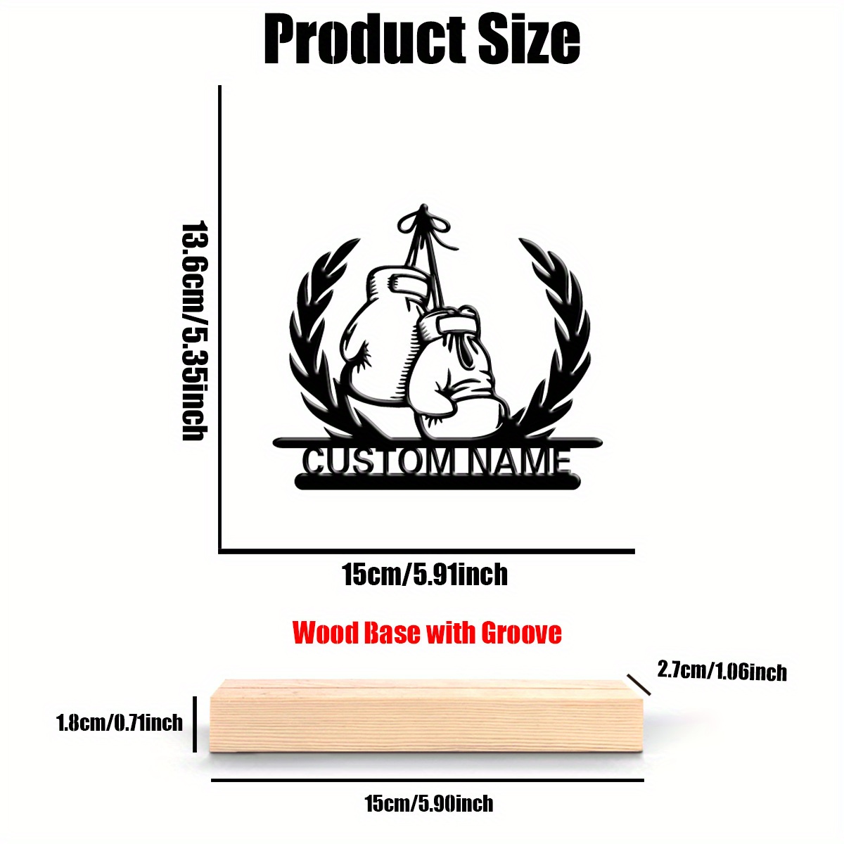 Personalized Boxer Metal Statu - Home Gym Names review and price