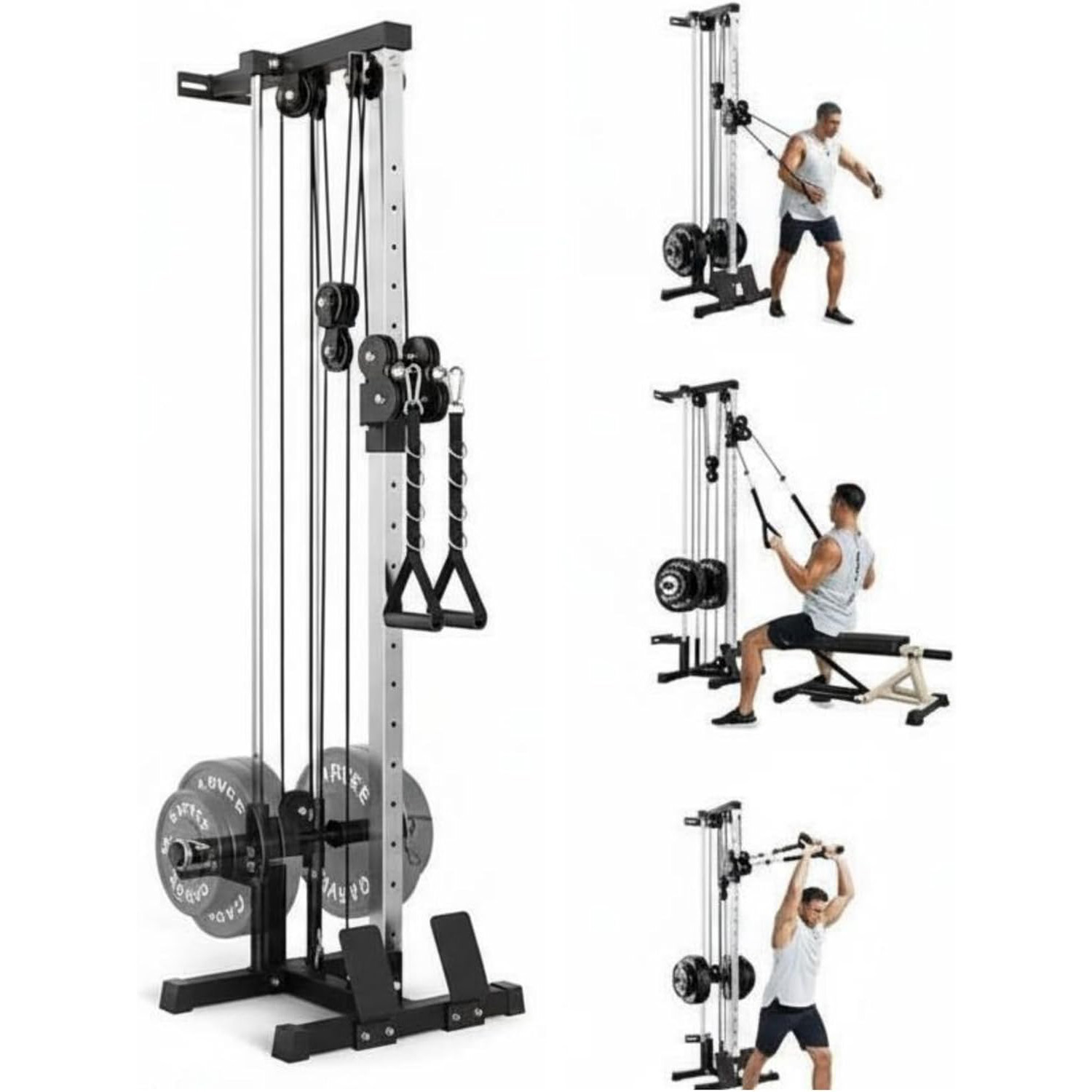 Wall Mount Cable Station Dual  - Home Gym Lat Pulldown review and price