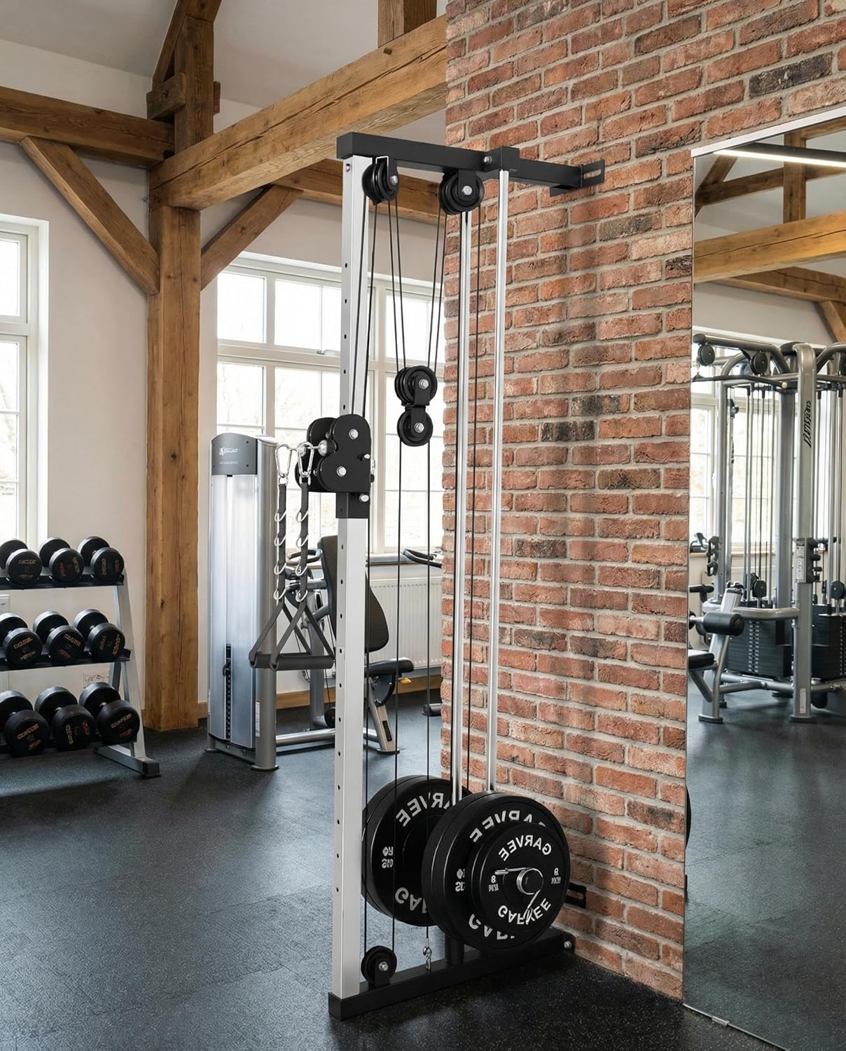 Wall Mount Cable Station Dual  - Home Gym Lat Pulldown review and price