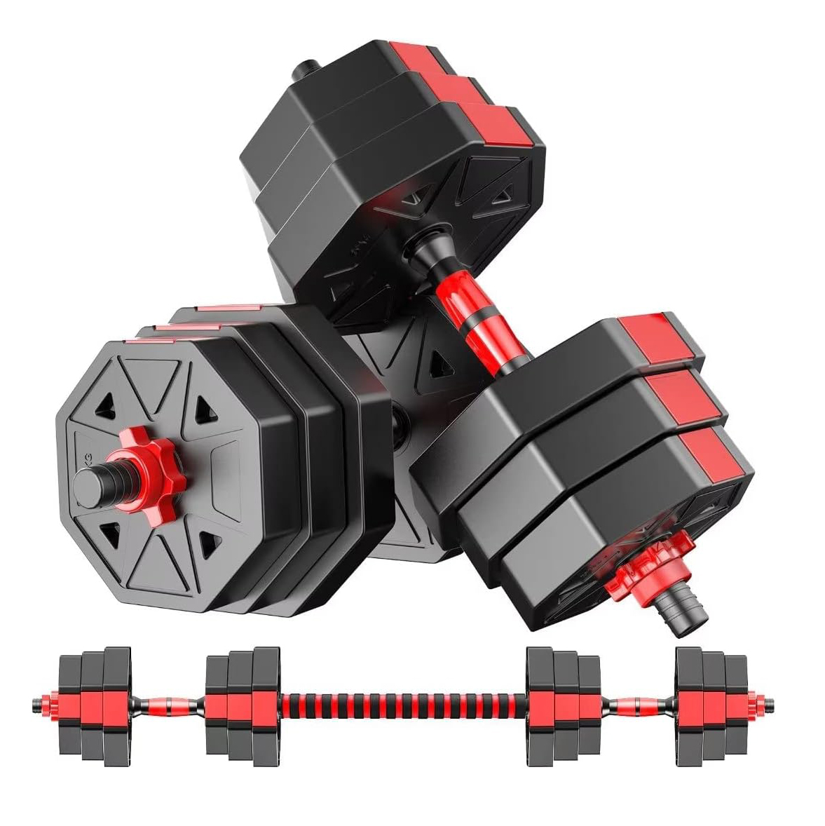 Adjustable Dumbbell to Barbell - Home Gym Kit For Men review and price