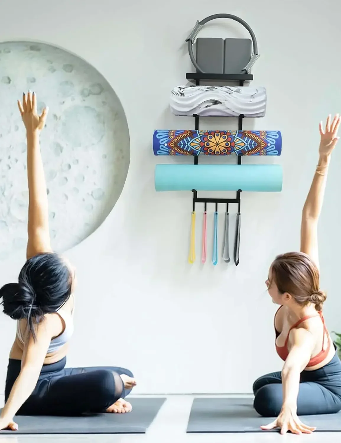 Yoga Mat Holder Wall Mount, Ho - Home Gym Folding Rack review and price