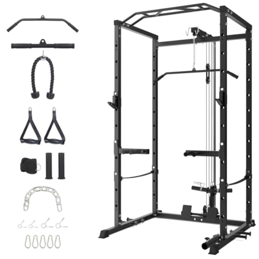 Home Gym Power Cage Heavy-Duty - Home Gym Lat Pulldown review and price