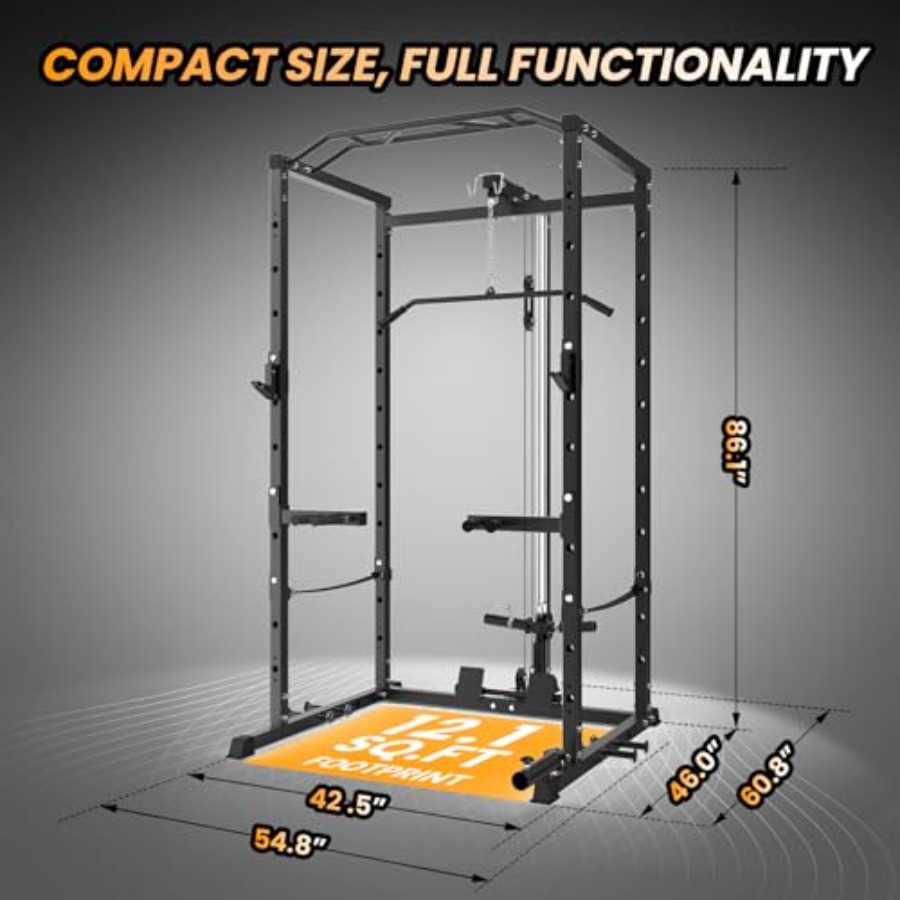 Home Gym Power Cage Heavy-Duty - Home Gym Lat Pulldown review and price