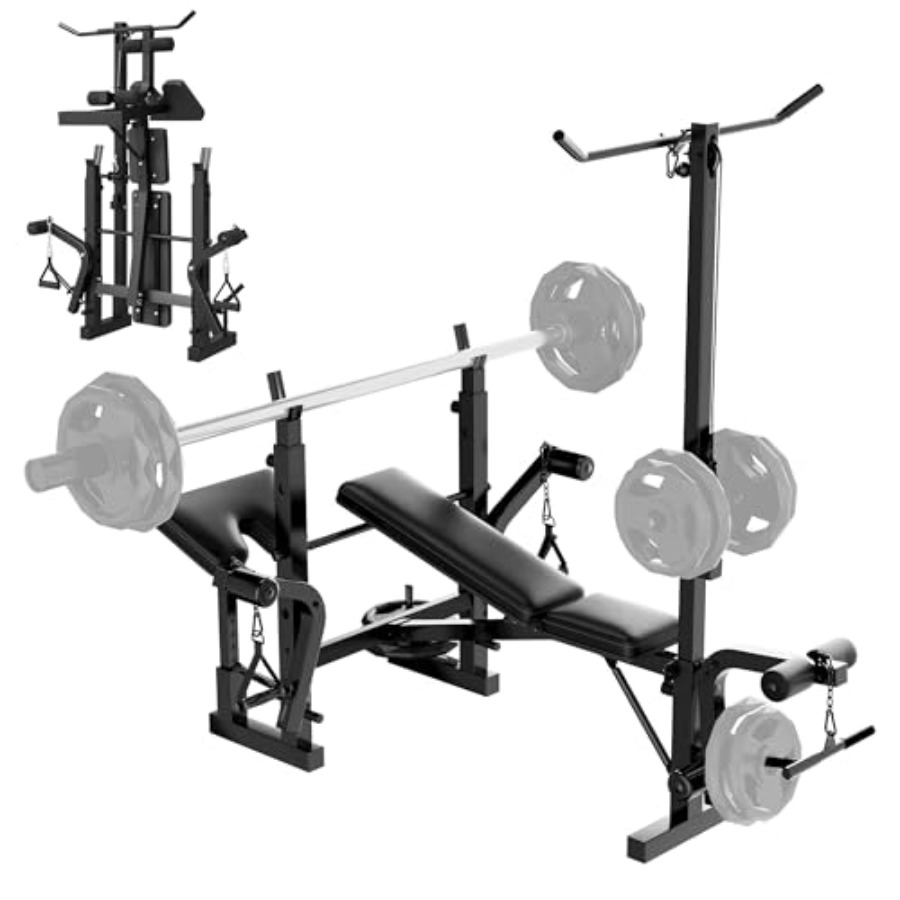 Home Gym Weight Bench Set: Ste - Home Gym With Leg Press review and price