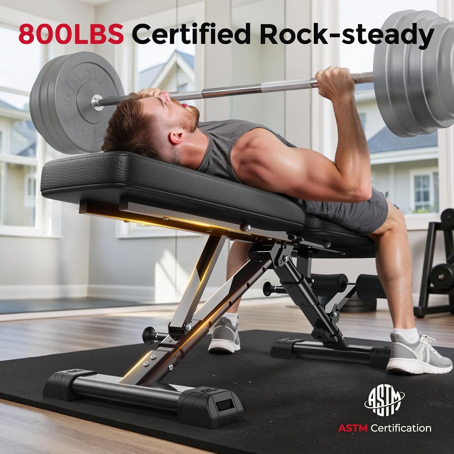 Adjustable Weight Bench 800LBS - Home Gym Weight review and price