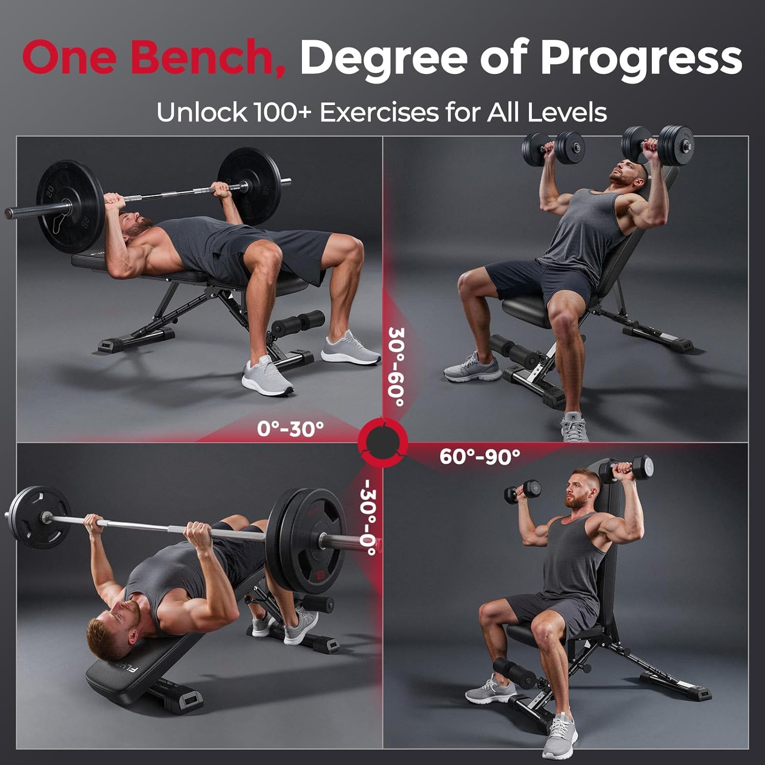 Adjustable Weight Bench 800LBS - Home Gym Weight review and price