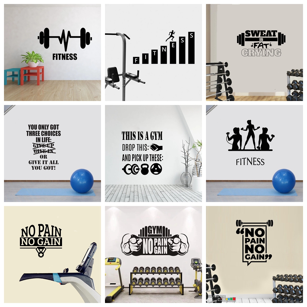 1 pc hot sale GYM culture Wall - Home Gym Furniture review and price
