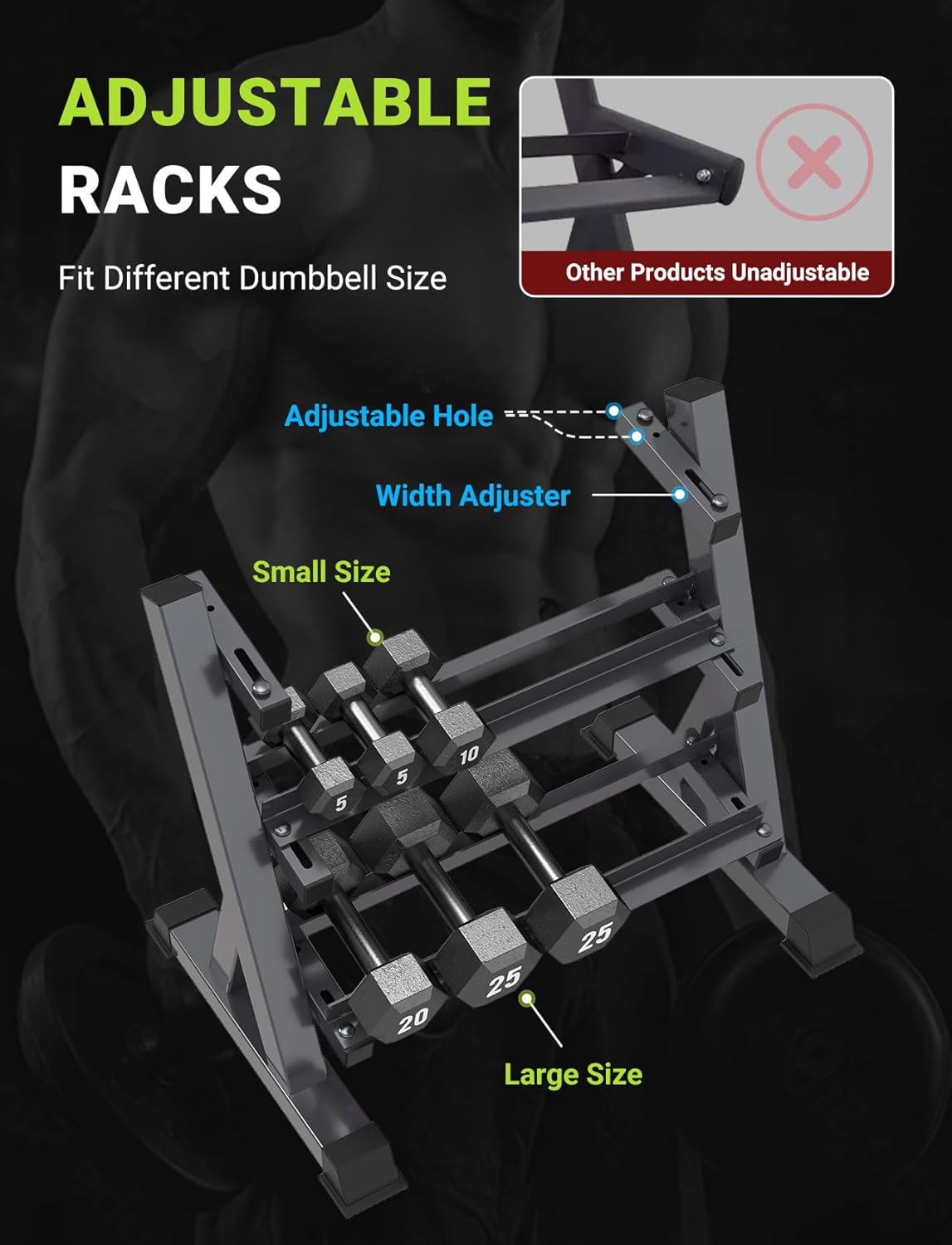 Home Gym Dumbbell Rack, 3 & 5  - Home Gym Compact review and price